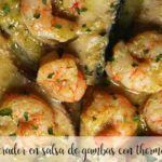 Emperor in shrimp sauce with Thermomix