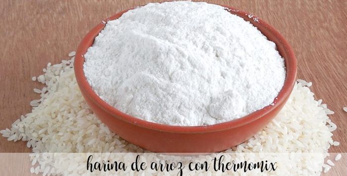 Making rice flour with the Thermomix and its culinary uses