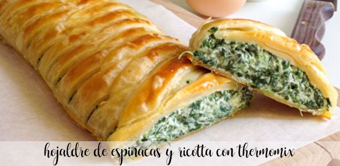 Spinach and ricotta puff pastry with thermomix