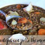 Lentils with chicken with thermomix
