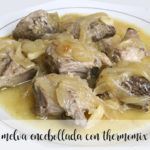 melva with onions with thermomix