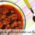 Chicken gizzards with tomato with thermomix