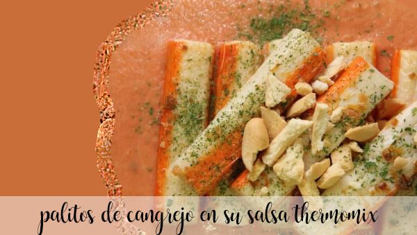 Crab sticks in sauce with Thermomix
