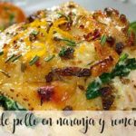 Chicken breasts in orange and rosemary with Thermomix