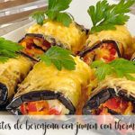 Eggplant rolls with ham with thermomix