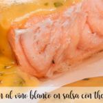 salmon in white wine sauce with thermomix