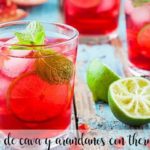 Cava mojito with blueberries with thermomix