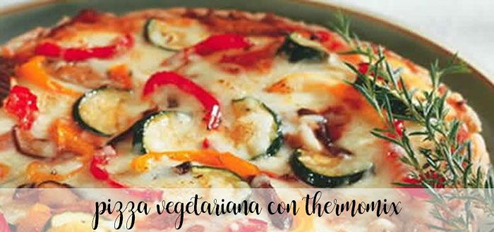 vegetarian pizza with thermomix