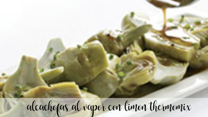 Steamed artichokes with lemon with thermomix