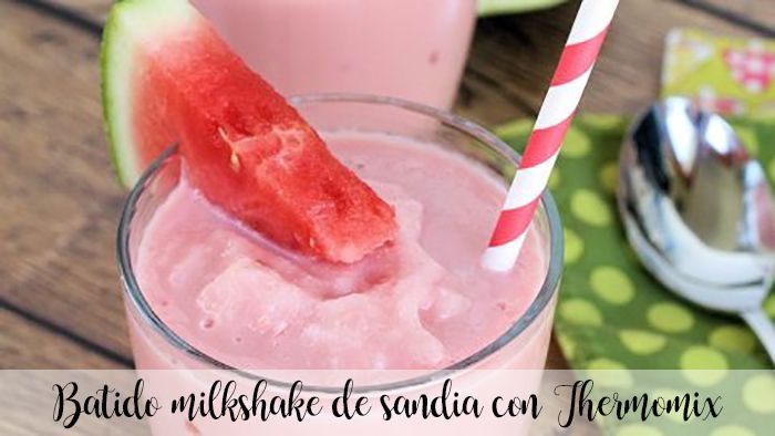 Watermelon milkshake with Thermomix