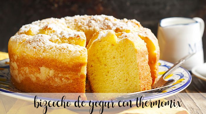 Yogurt cake without egg with thermomix