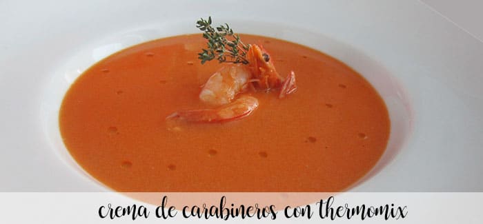 Cream of carabineros with Thermomix