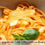spaghetti with Tomato and Mozzarella with thermomix