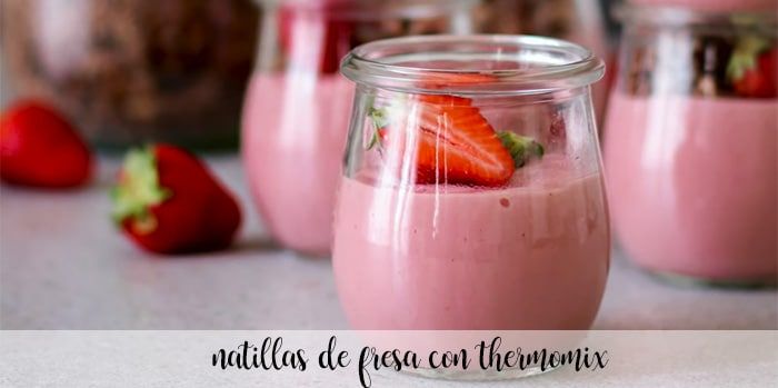 Strawberry custard with Thermomix