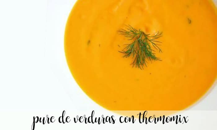 Vegetable puree with thermomix