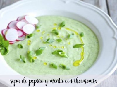 Cucumber and mint soup with Thermomix