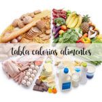 food calorie table