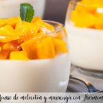 Peach and passion fruit mousse with Thermomix
