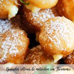 Peach stuffed fritters with Thermomix