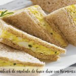 Hard-boiled egg salad sandwich with thermomix