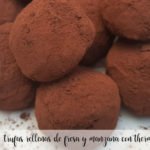 Strawberry and apple stuffed truffles in Thermomix