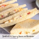 Egg and bacon sandwich with thermomix