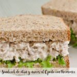 Tuna and walnut sandwich with Port with thermomix