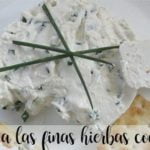 Creamy garlic and herb cheese in Thermomix