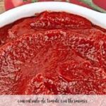 Homemade tomato concentrate with Thermomix