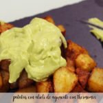 potatoes with avocado alioli with thermomix