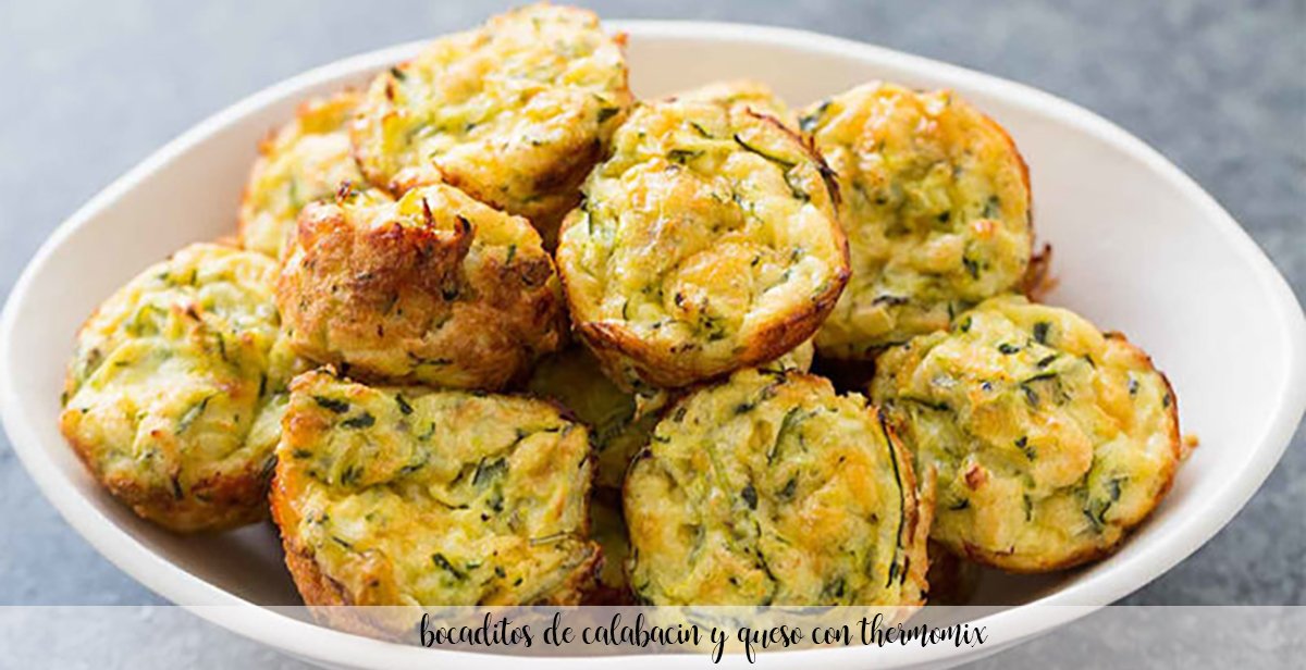 Zucchini and cheese bites with Thermomix