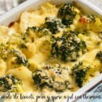Broccoli, pear and blue cheese gratin with thermomix