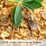 Risotto with mushrooms in beer with Thermomix