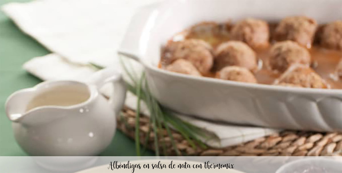 Meatballs in cream sauce with thermomix