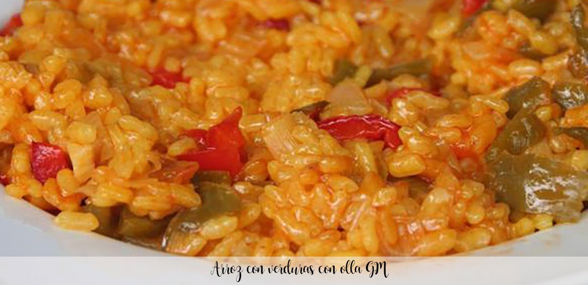 Rice with vegetables with GM pot