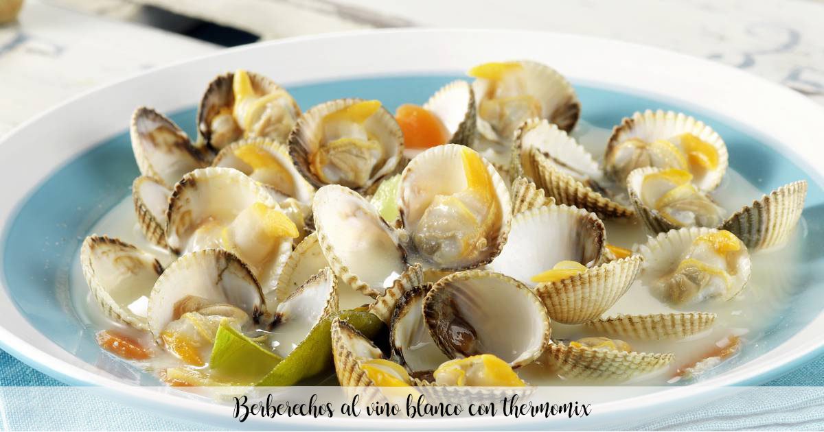 Cockles in white wine with thermomix