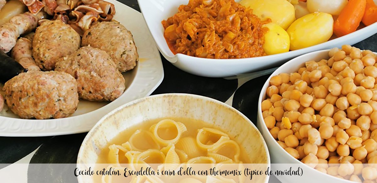 Catalan stew, Escudella and carn d'olla with thermomix (typical Christmas)