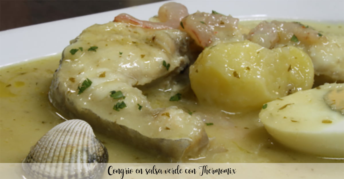 Conger eel in green sauce with Thermomix
