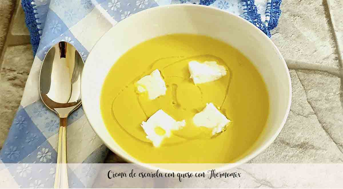 Escarole cream with cheese with Thermomix
