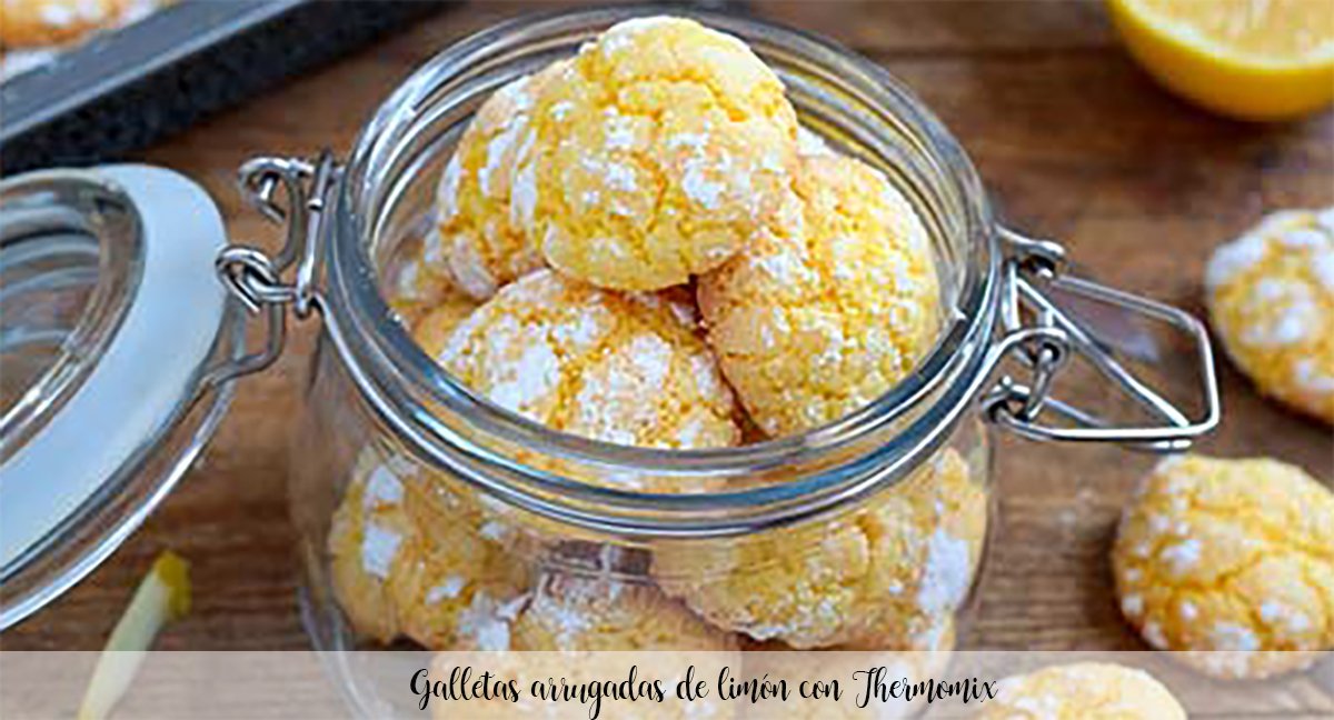 Wrinkled lemon cookies with Thermomix