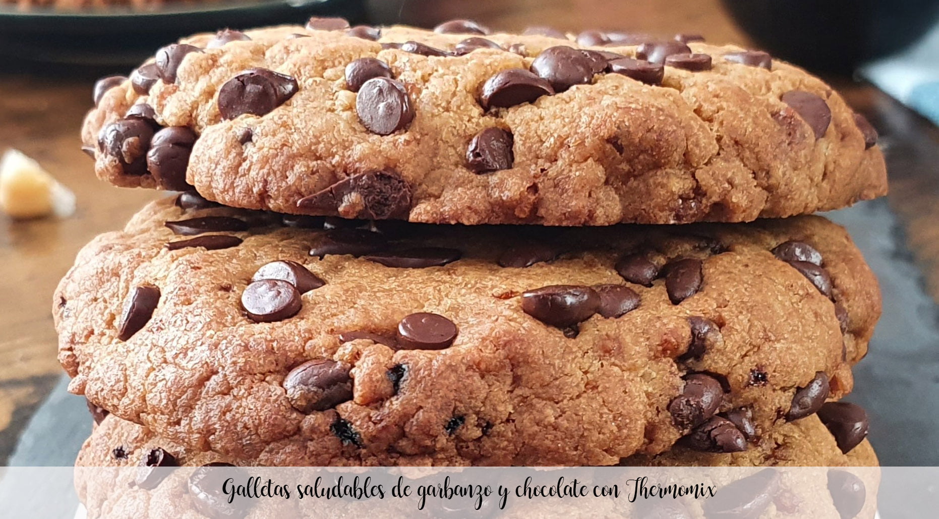 Healthy chickpea and chocolate cookies with Thermomix