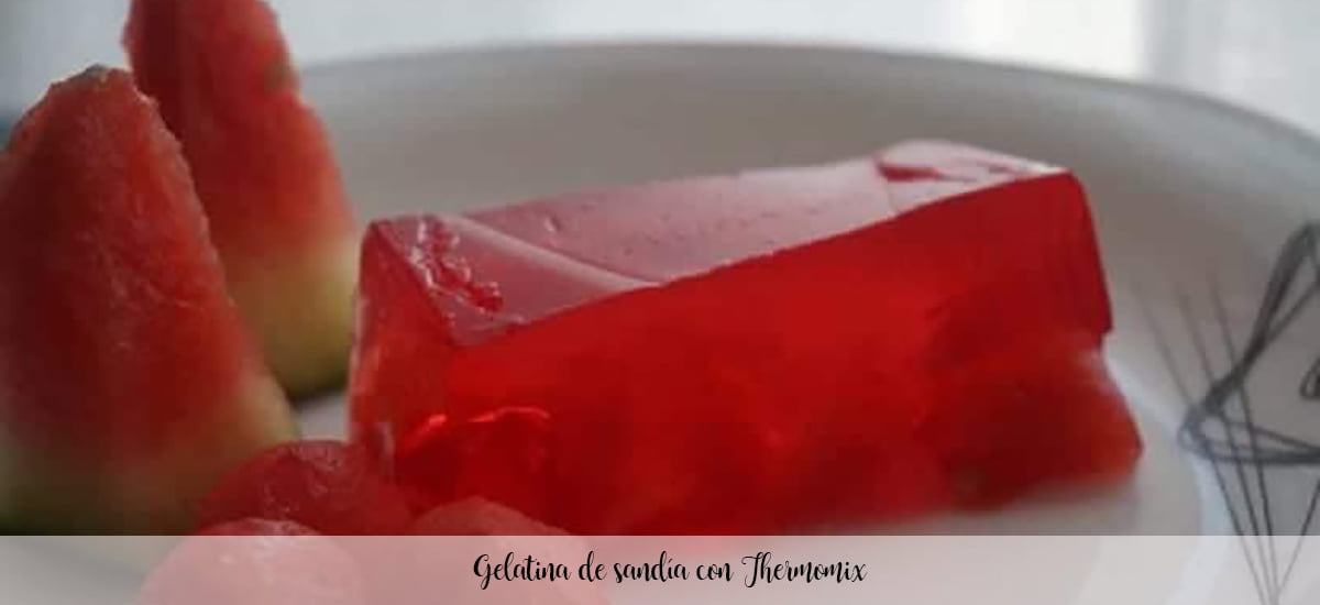 Watermelon jelly with Thermomix