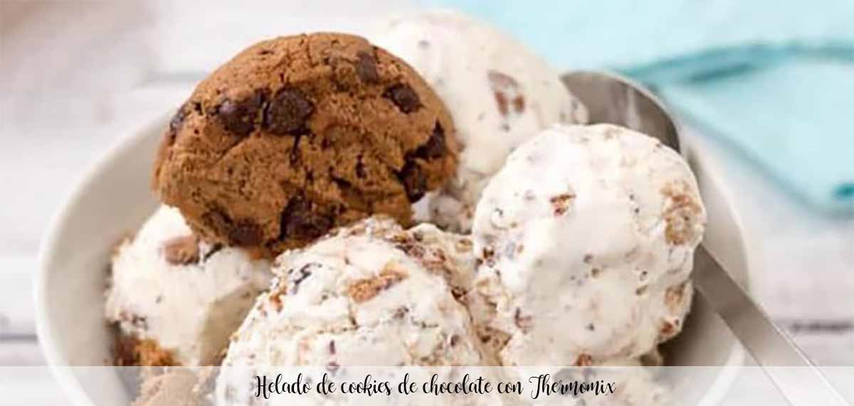 Chocolate cookie ice cream with Thermomix