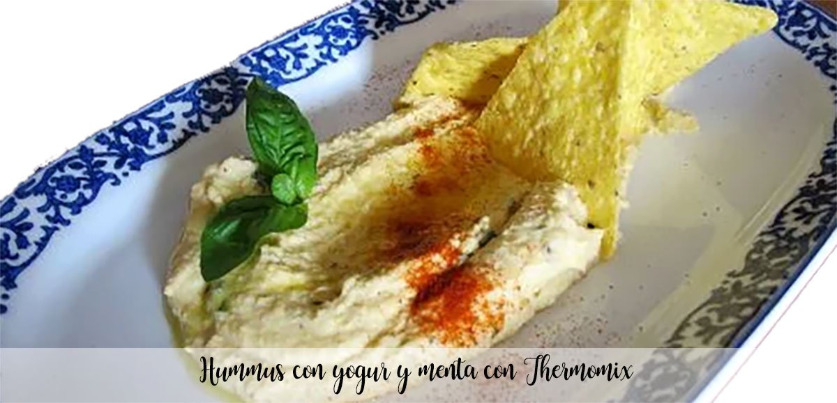 Hummus with yogurt and mint with Thermomix