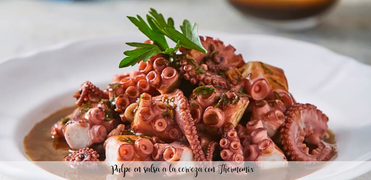 Octopus in beer sauce with Thermomix