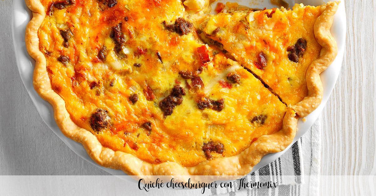 Quiche cheeseburger with Thermomix