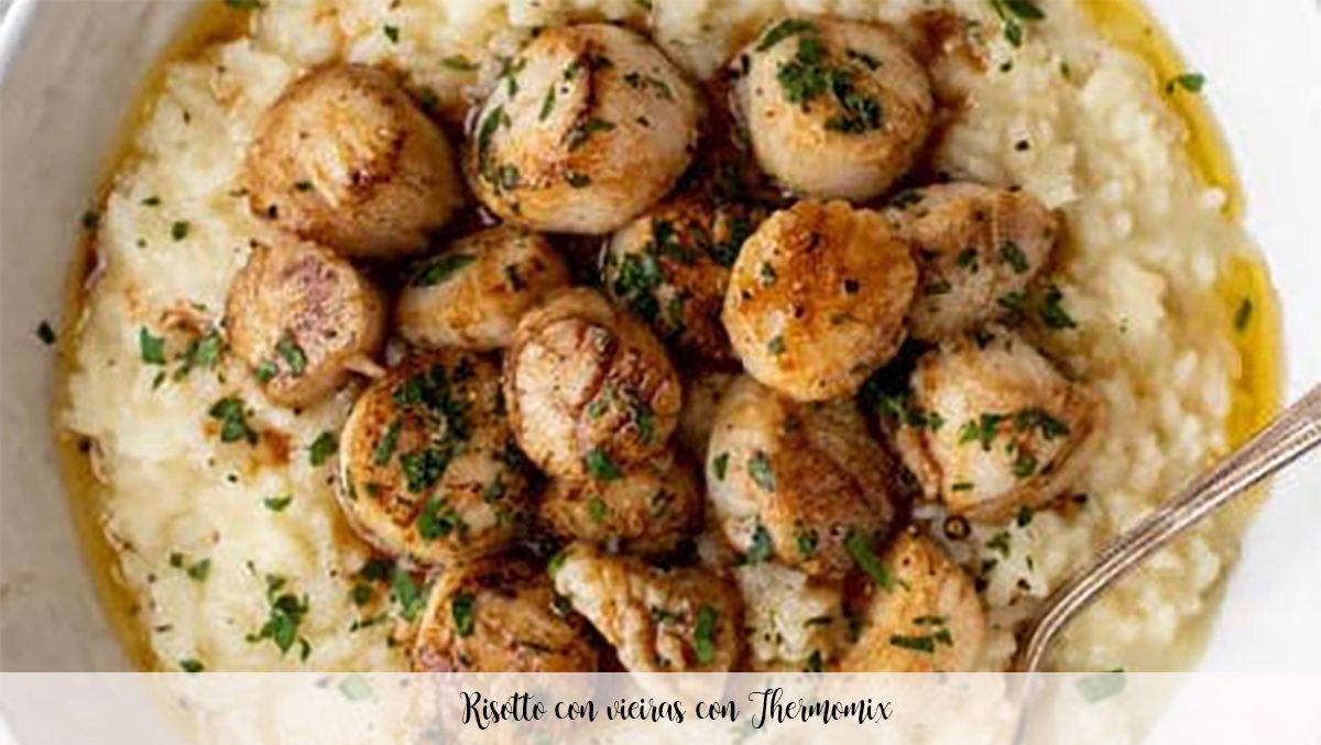 Risotto with scallops with Thermomix