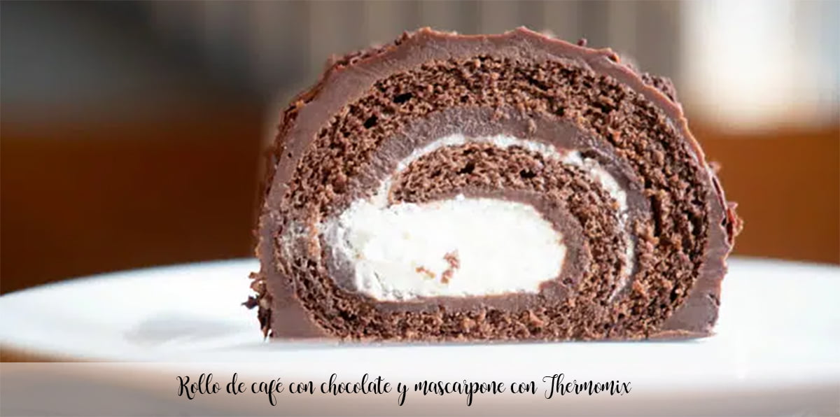 Coffee roll with chocolate and mascarpone with Thermomix