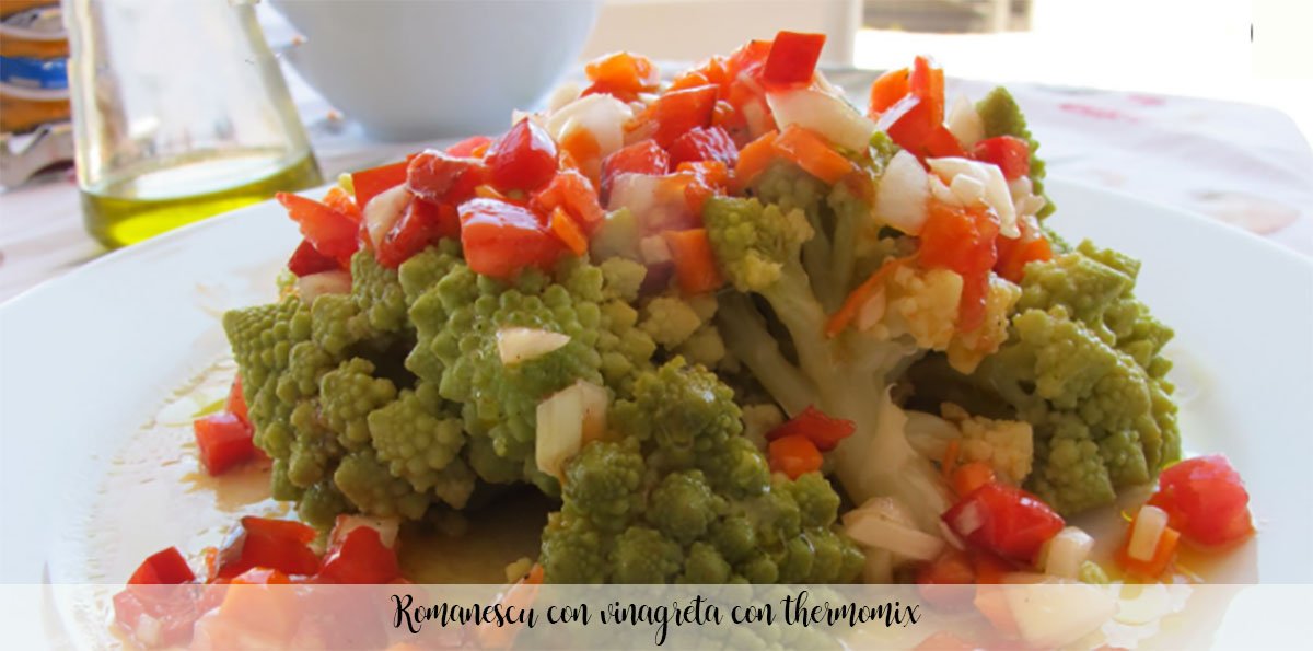 Romanescu with vinaigrette with thermomix