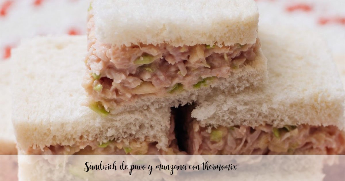 Turkey and apple sandwich with thermomix